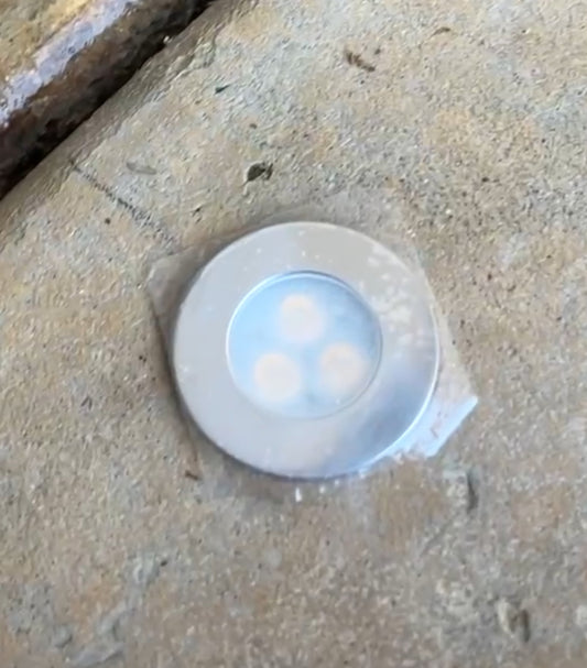 Core drilled mini well light